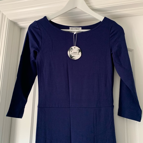 SABO SKIRT Summer Maxi Navy Dress - Picture 4 of 4